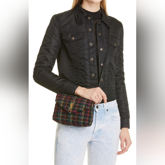 NWT Rare & Authentic YSL Saint Laurent LOULOU TOY STRAP "Y" LEATHER  Multi-Color - Picture 4 of 17